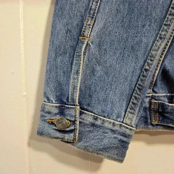 Levi Strauss Signature Gold Men's Extra Large Button Up Medium Wash Denim Jacket - Picture 9 of 13